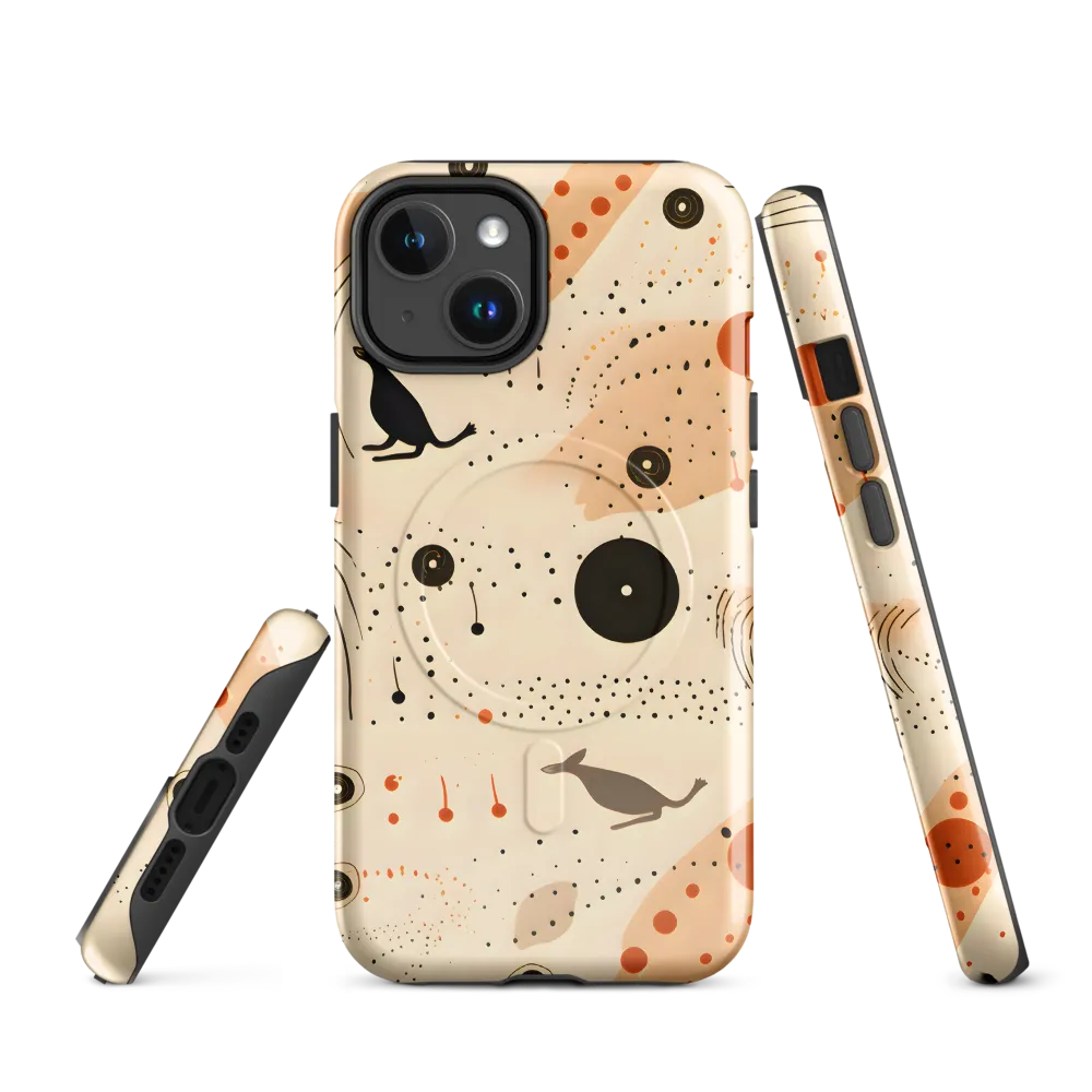Playful Patterns in Earth Tones | Phone Case |  14 | MagSafe® Tough Case | Glossy