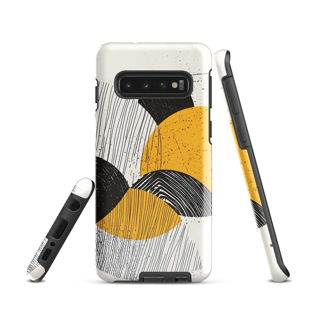 Dynamic Harmony in Black and Yellow