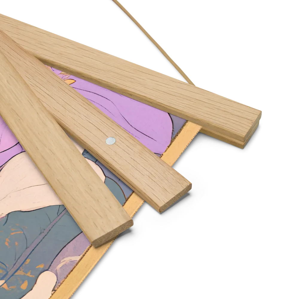Harmony in Bloom | Poster With Oak Wood Hanger | 18″×18″