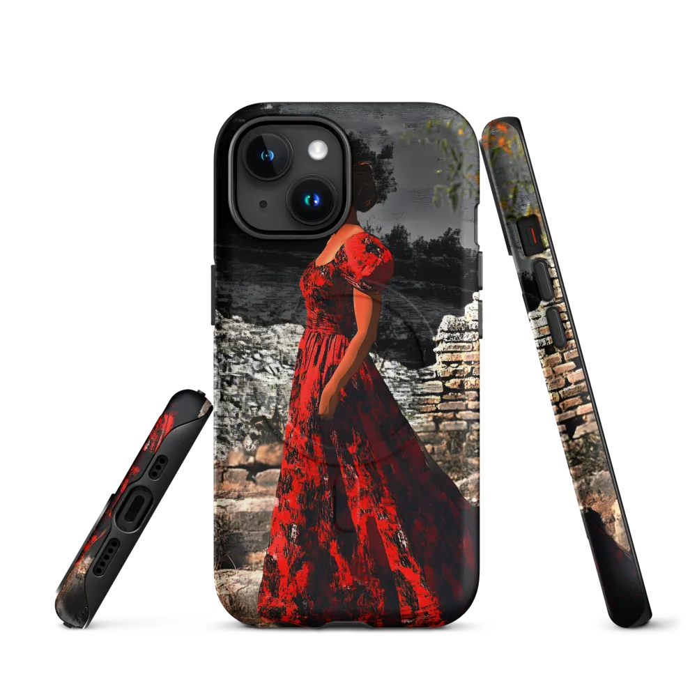 Elegance in Red | Phone Case |  15 | MagSafe® Tough Case | Matte