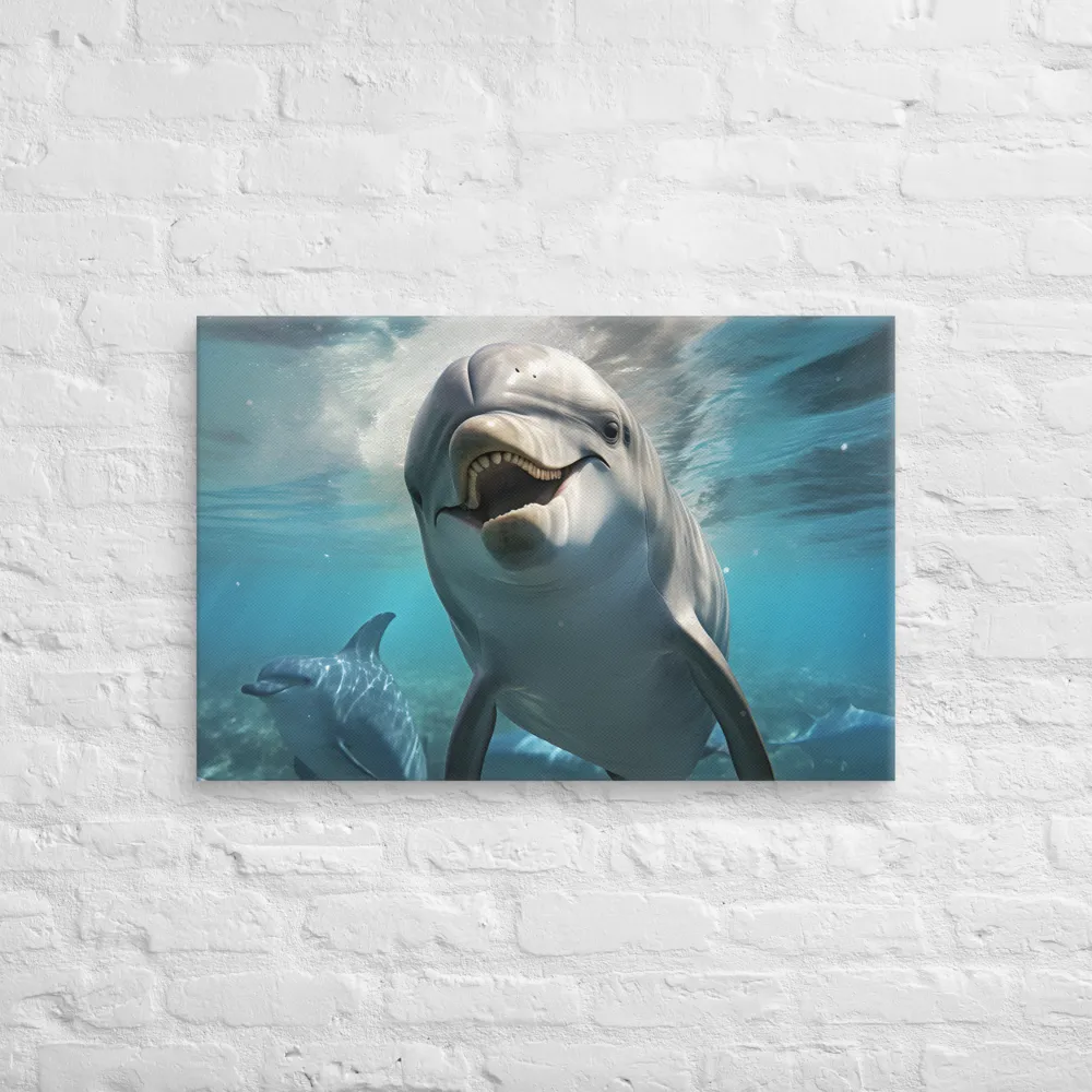 Beneath the Waves: A Dolphin's Dance