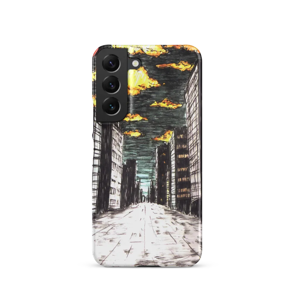 Eclipsed Cityscape | Phone Case |  S22 | Snap Case | Matte