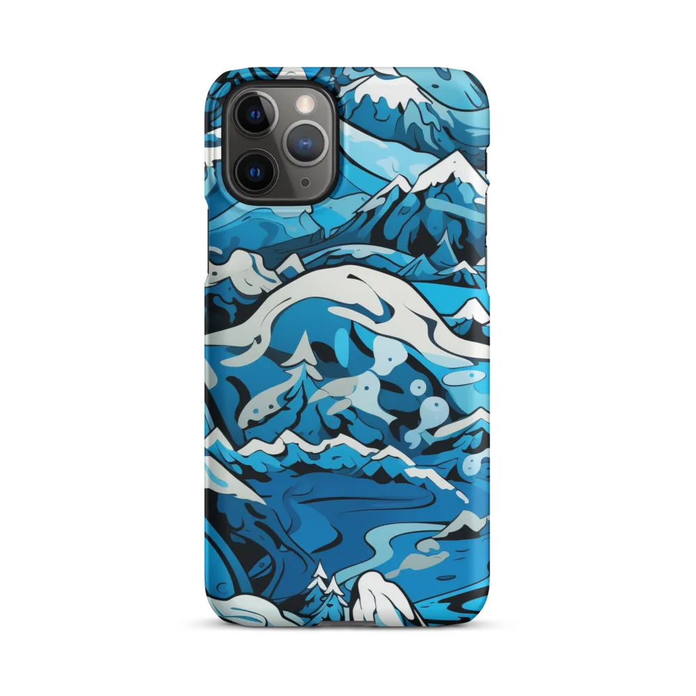Frozen Harmony: A Blue Mountain Odyssey | Phone Case |  11 Pro | Snap Case | Matte