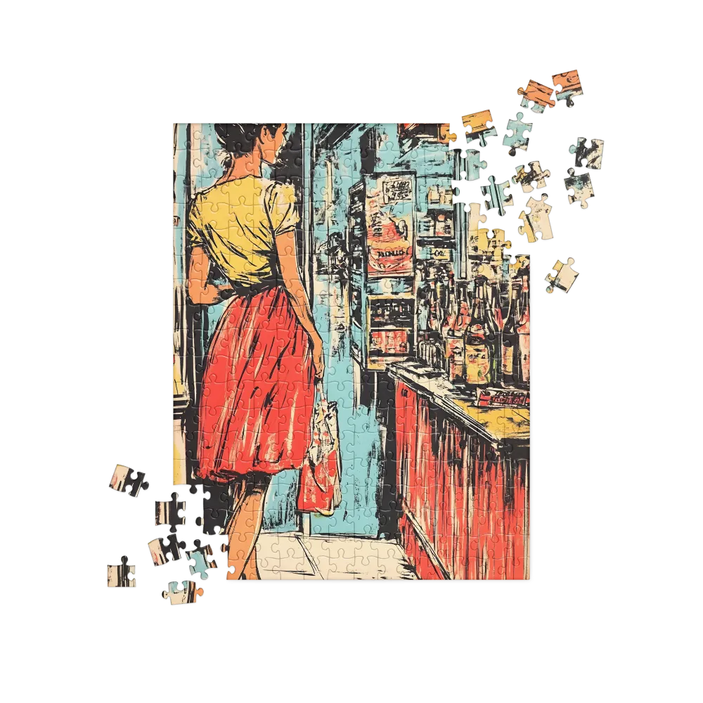 A Vintage Encounter in the Aisles | Jigsaw Puzzle | 252 pieces