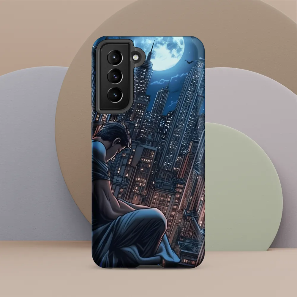Reflections of a City Under the Moon