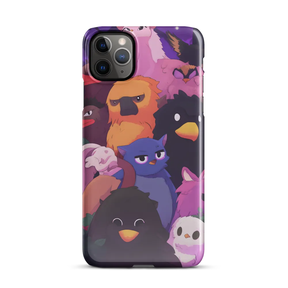 Whimsical Avian Gathering | Phone Case |  11 Pro Max | Snap Case | Glossy