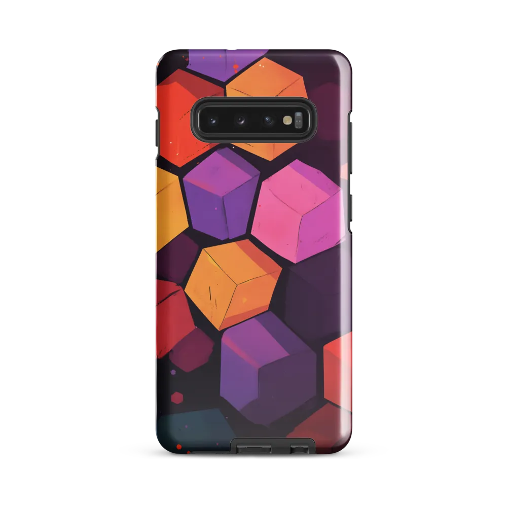 Dynamic Geometric Harmony | Phone Case |  S10 Plus | Tough Case | Glossy