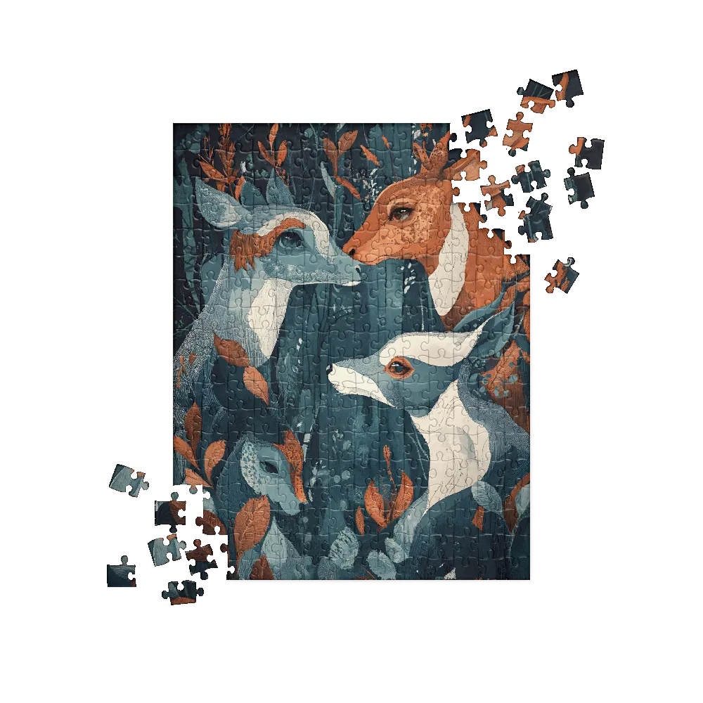 Curious Encounters in the Woodland | Jigsaw Puzzle | 252 pieces