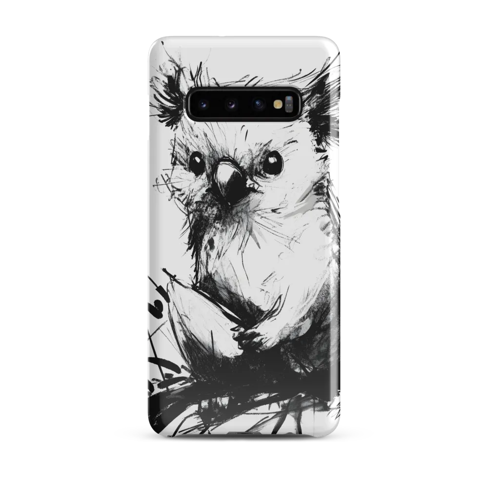 Whimsical Koala in Ink | Phone Case |  S10 Plus | Snap Case | Glossy