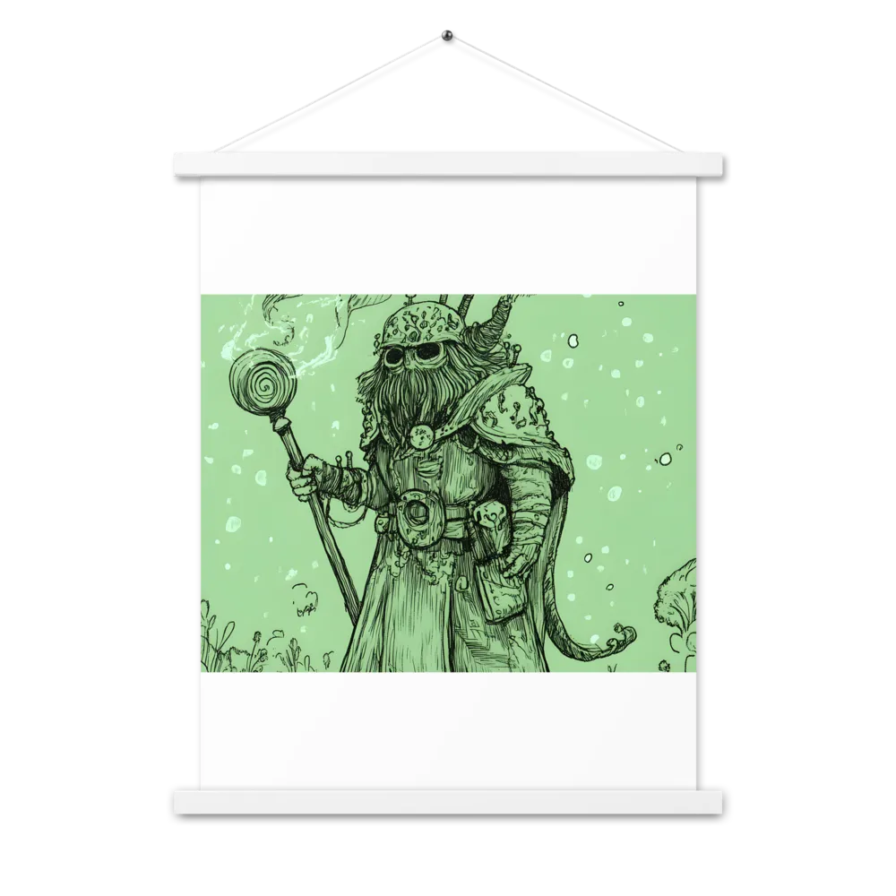 The Enigmatic Wizard | Poster With White Wood Hanger | 18″×24″