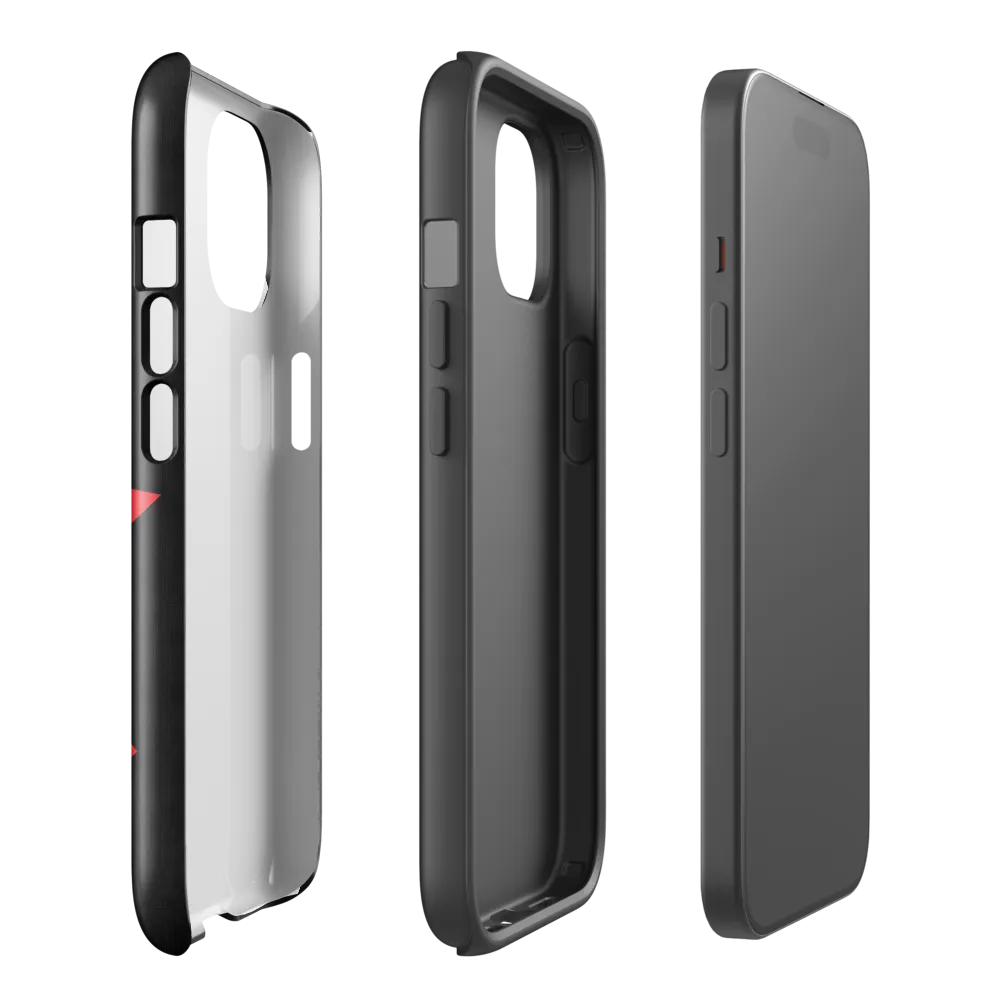 Geometric Symphony in Contrast | Phone Case |  15 | Tough Case | Glossy