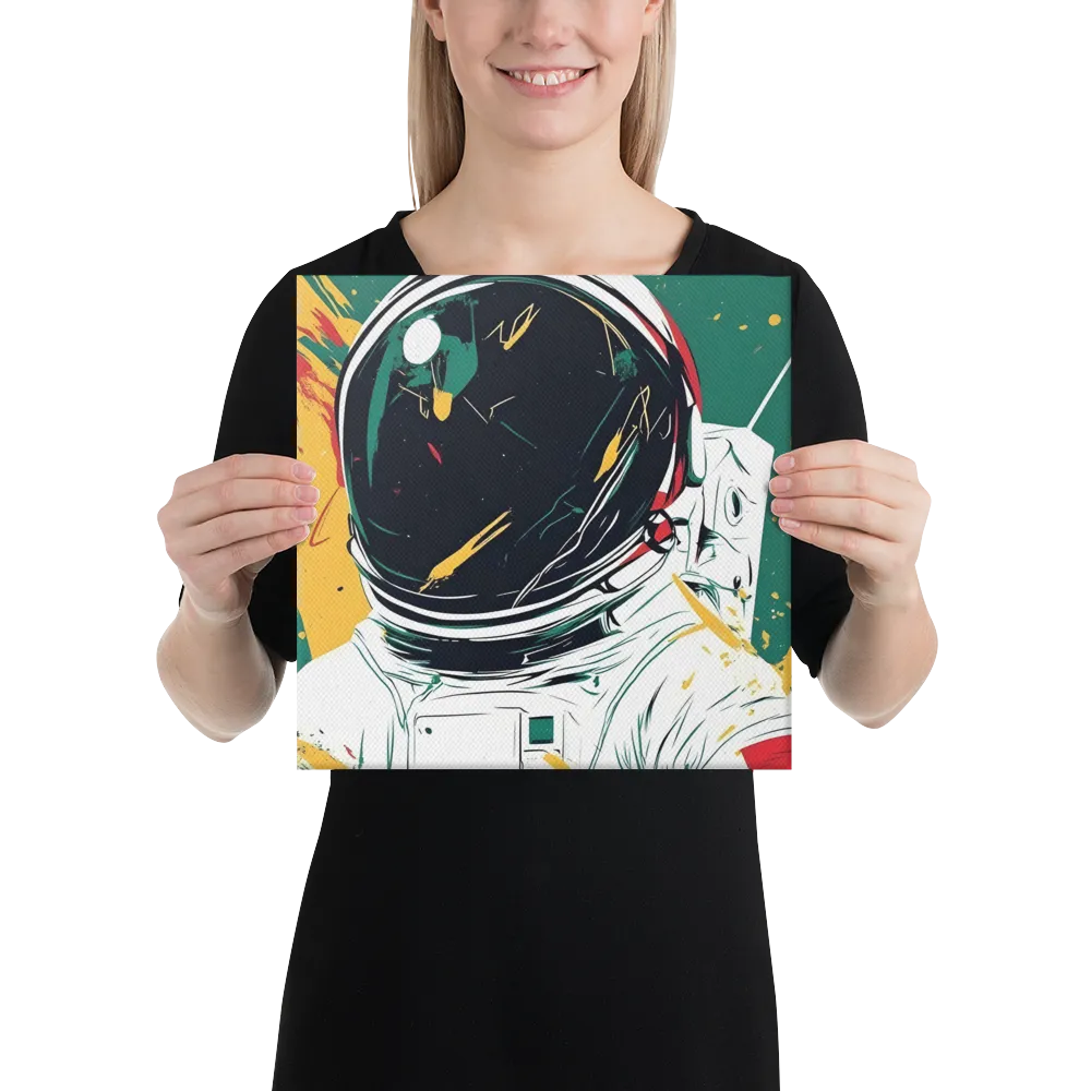 Galactic Explorer: A Modern Odyssey | Canvas | 12″×12″