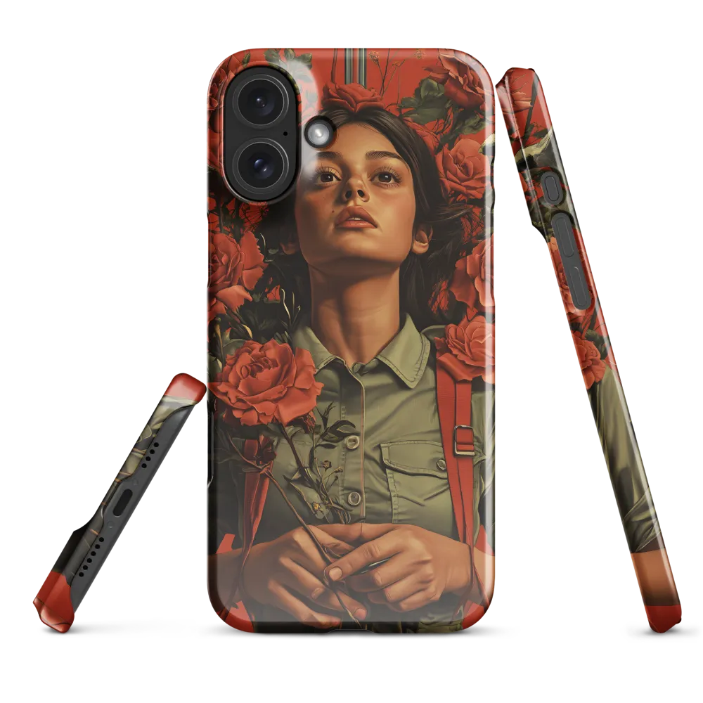 Harmony and Strength: A Portrait Among Roses