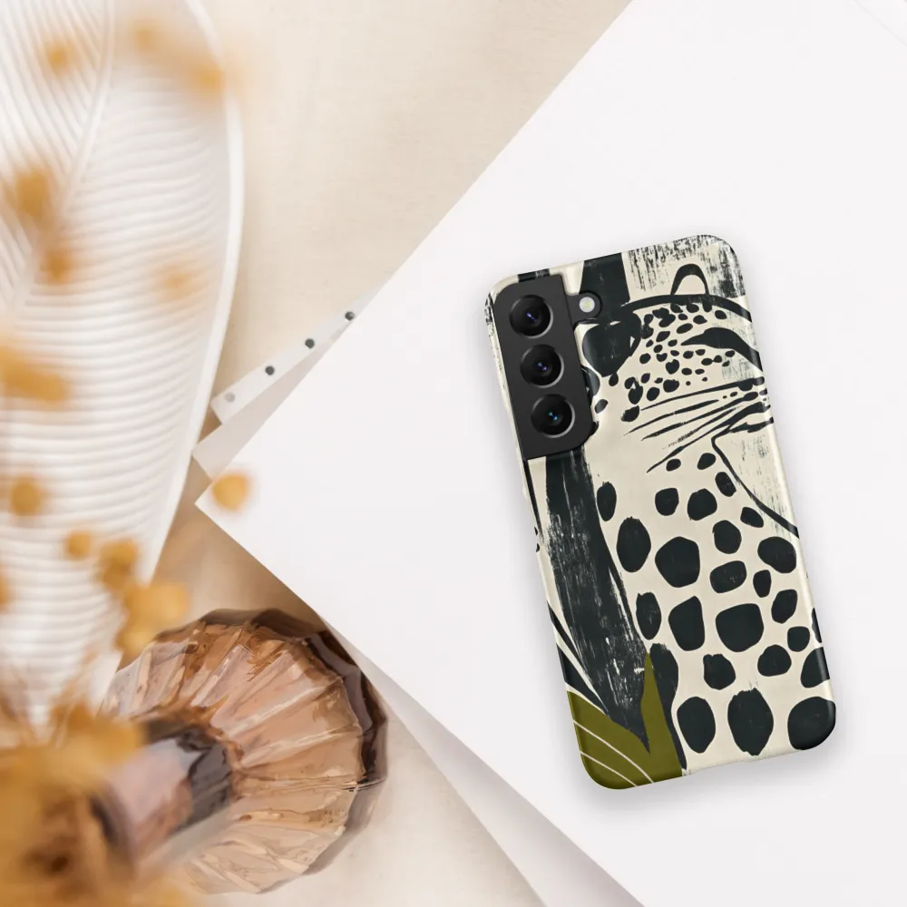 Leopard in Silhouette: A Modern Appeal | Phone Case |  S22 | Snap Case | Matte
