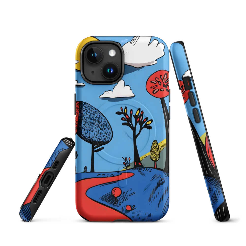 A Playful Journey Through Whimsical Woods | Phone Case |  15 | MagSafe® Tough Case | Matte