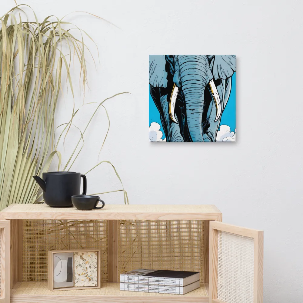 Majestic Presence: The Elephant | Canvas | 16″×16″