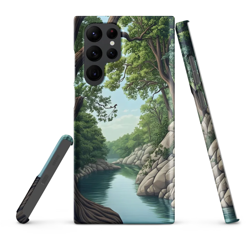 Tranquil Reflections: A Serene River Landscape