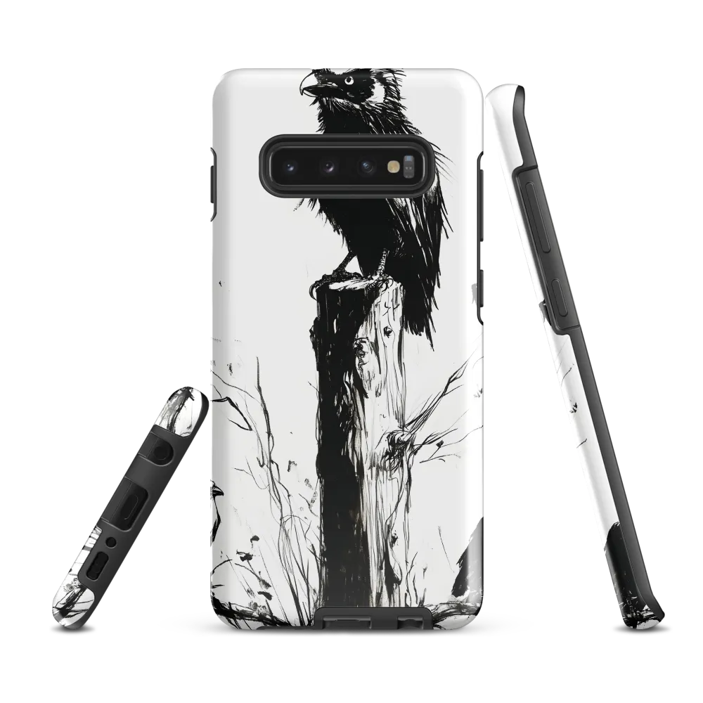 Majestic Sentinel: The Watchful Birds | Phone Case |  S10 Plus | Tough Case | Glossy