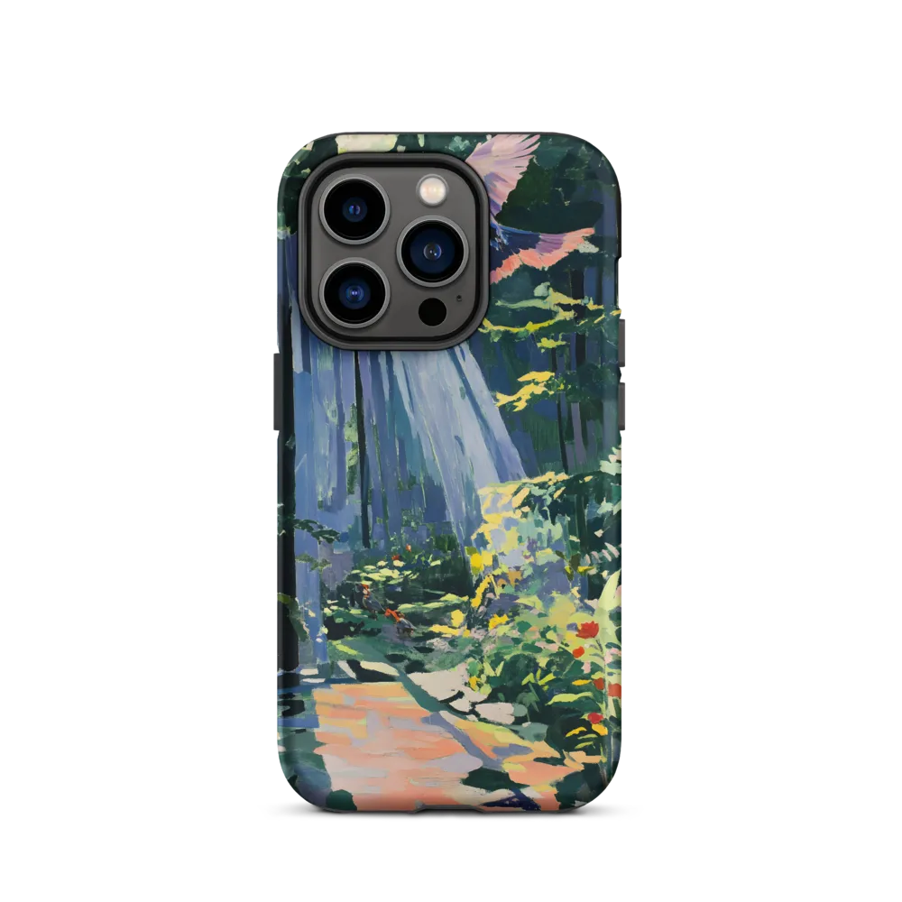 Flight of Light: A Serene Forest | Phone Case |  14 Pro | Tough Case | Matte
