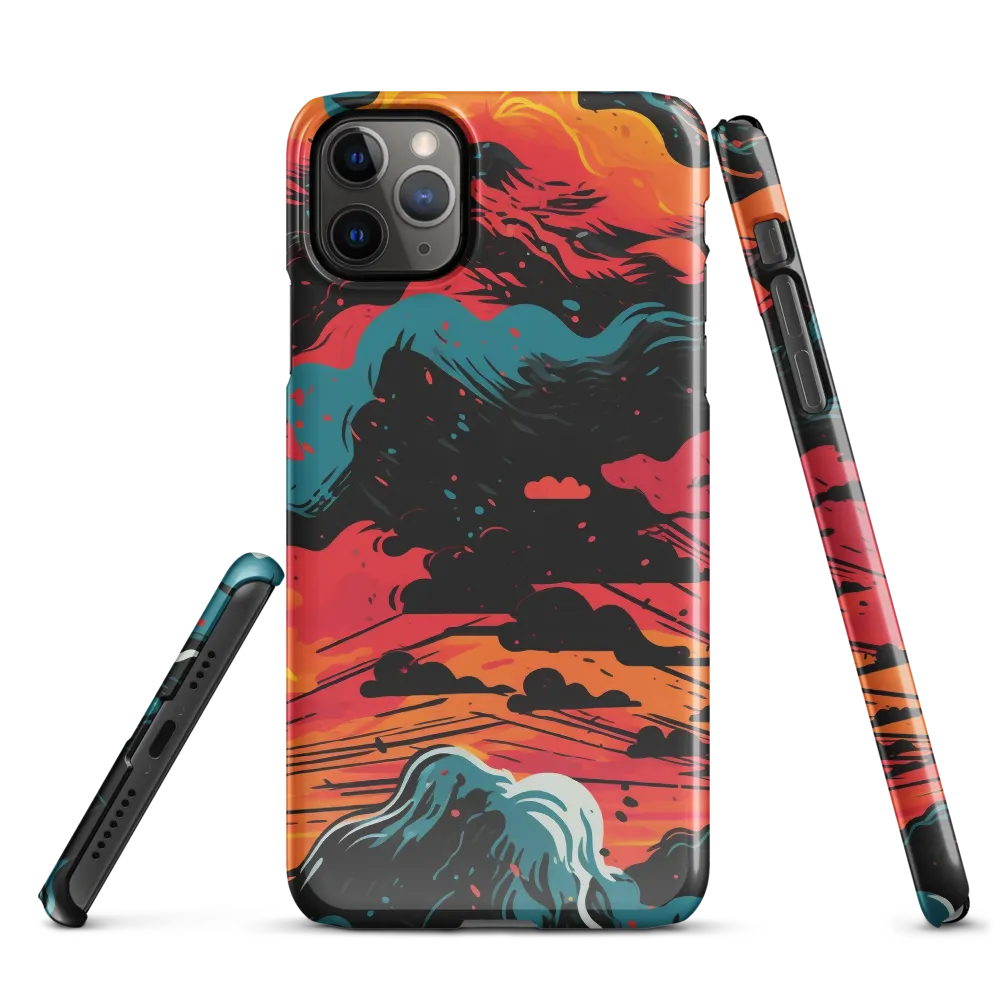 Ethereal Twilight: A Dramatic Landscape in Motion | Phone Case |  11 Pro Max | Snap Case | Glossy