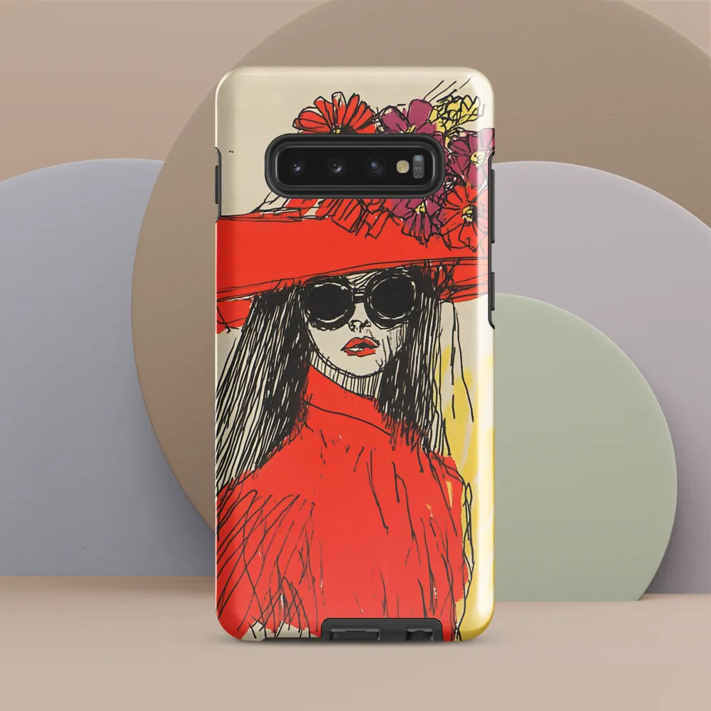 Floral Elegance: A Bold Fashion Statement | Phone Case |  S10 Plus | Tough Case | Glossy