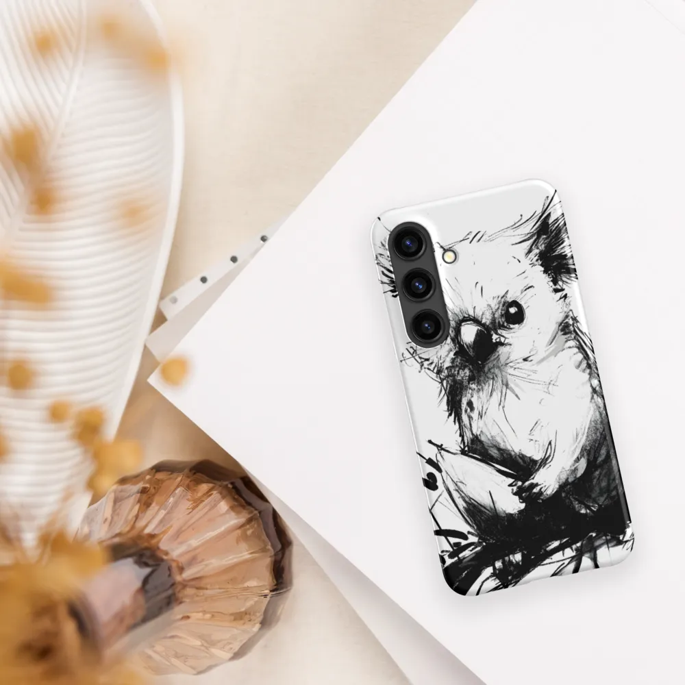Whimsical Koala in Ink | Phone Case |  S24 | Snap Case | Matte