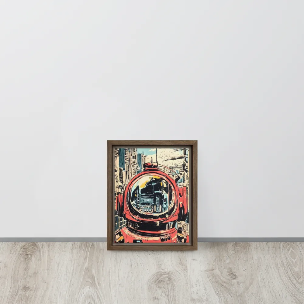 Reflections of Tomorrow | Canvas with Brown Frame | 8″×10″