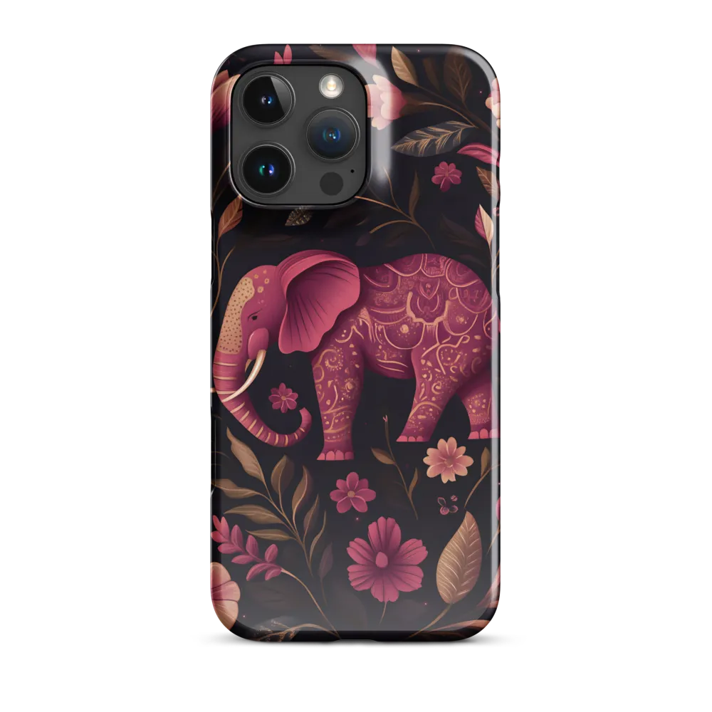 Paisley Elephant in Pink and Gold