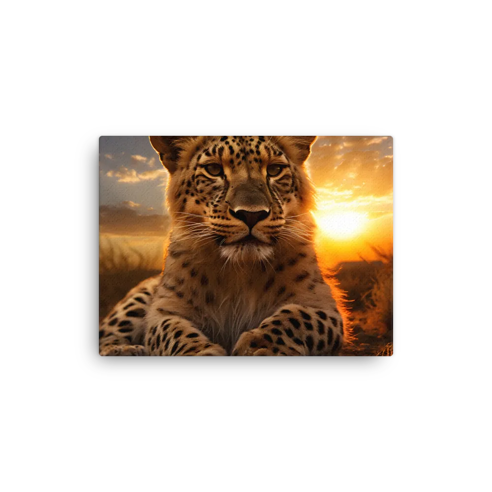 Regal Presence: The Leopard at Sunset