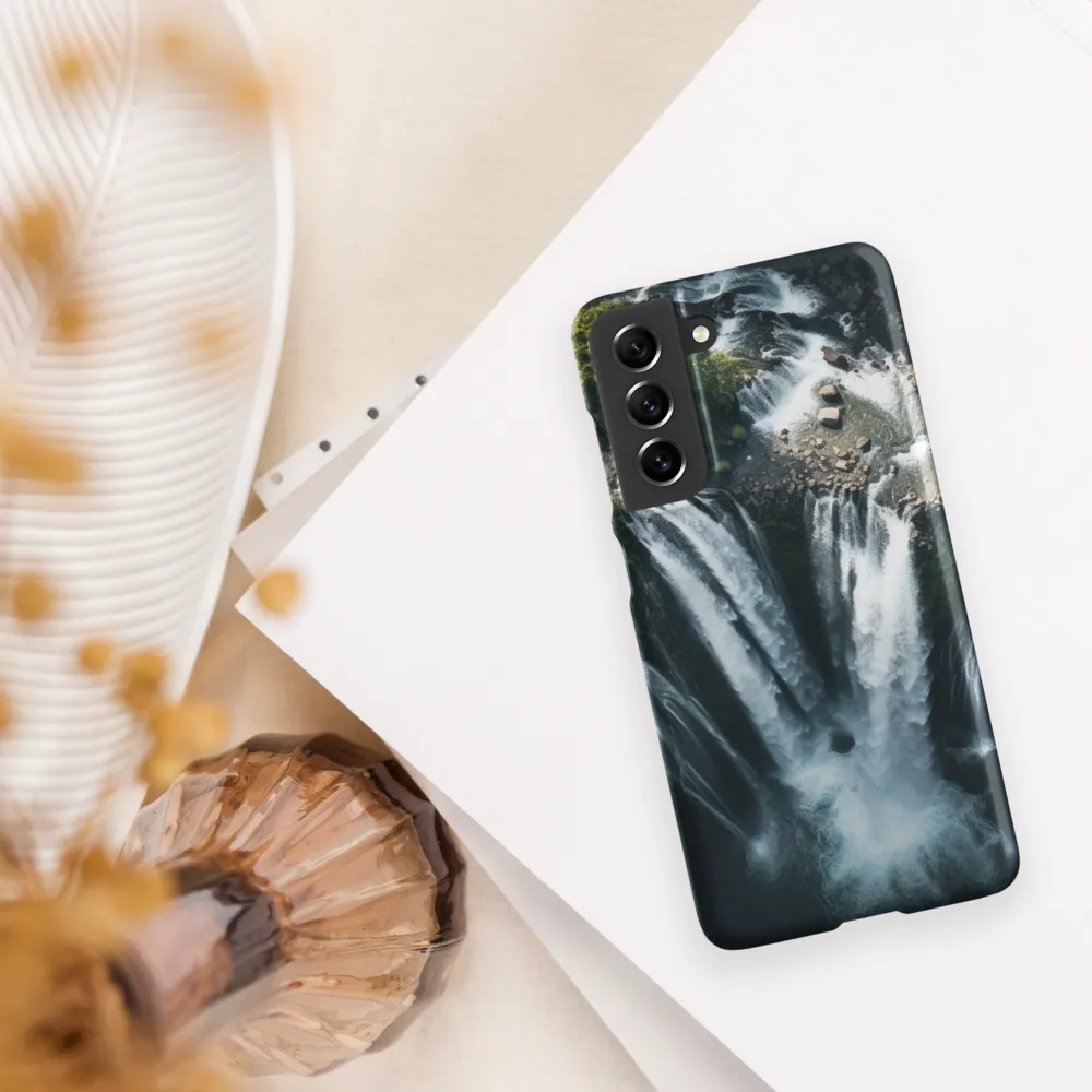 Nature's Power: The Cascading Waterfall | Phone Case |  S21 FE | Snap Case | Matte
