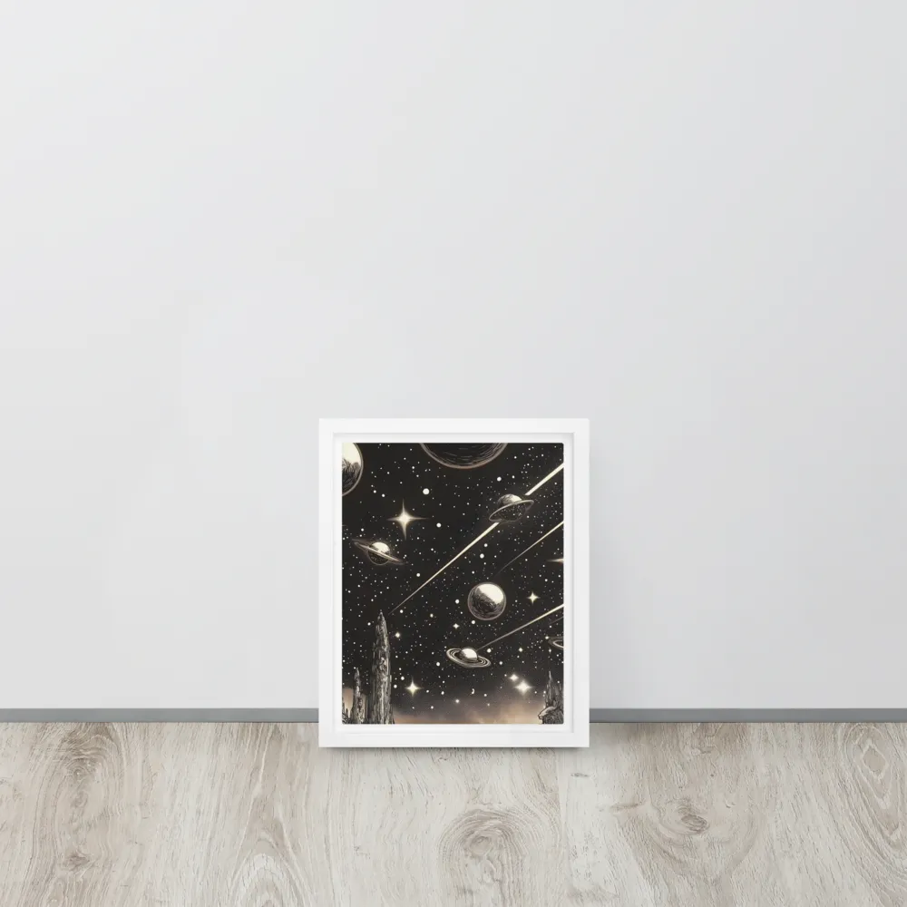 Celestial Reverie | Canvas with White Frame | 8″×10″