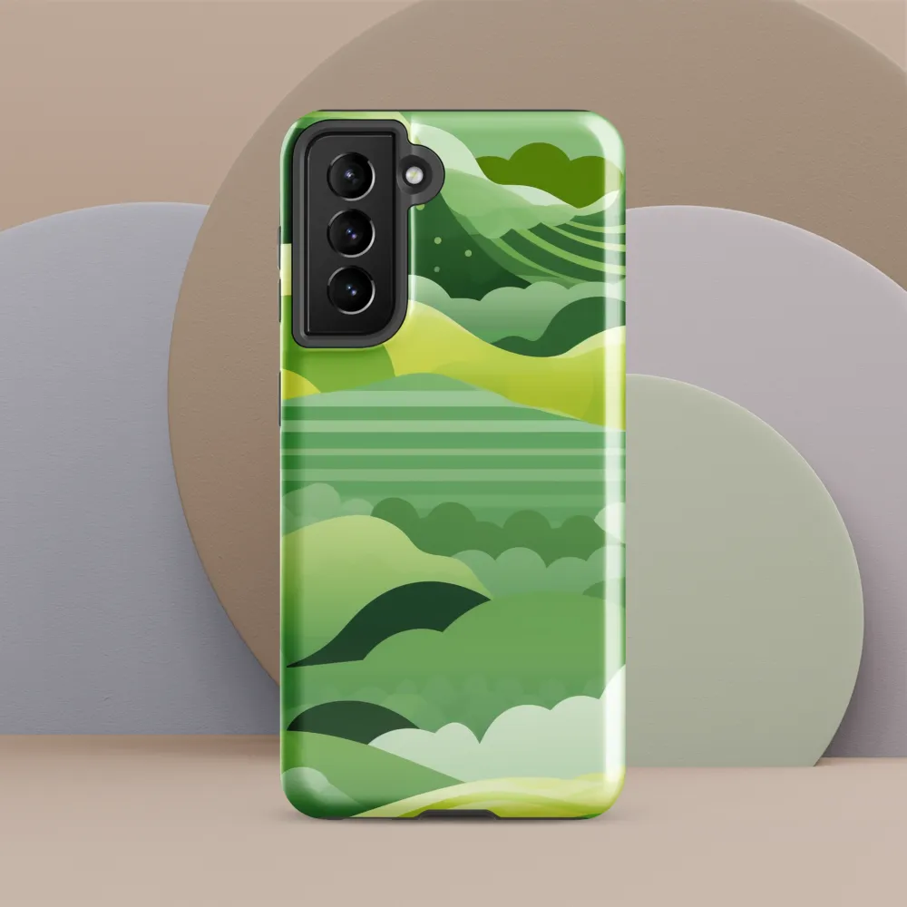 Tranquility in Green Waves