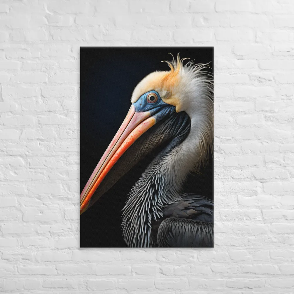 Majestic Portrait of a Pelican | Canvas | 32″×48″