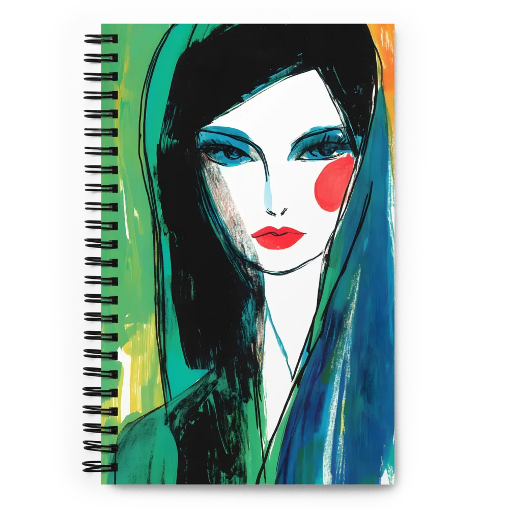 The Enigmatic Gaze | Spiral Notebook