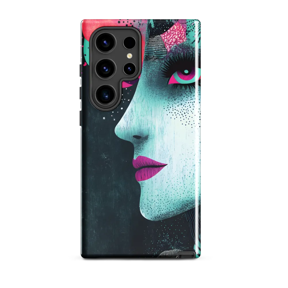 Mystical Beauty in Blue and Pink | Phone Case |  S24 Ultra | Tough Case | Glossy