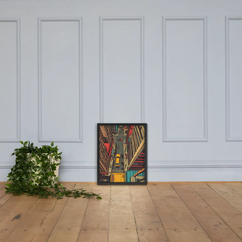 Urban Symphony | Poster with Black Frame | 16″×20″