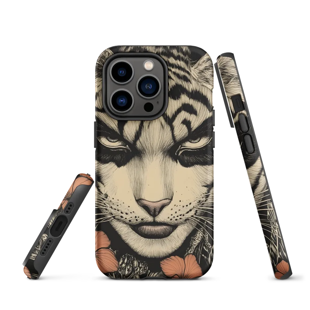 Feline Majesty: The Human-Leopard Connection | Phone Case |  14 Pro | Tough Case | Matte