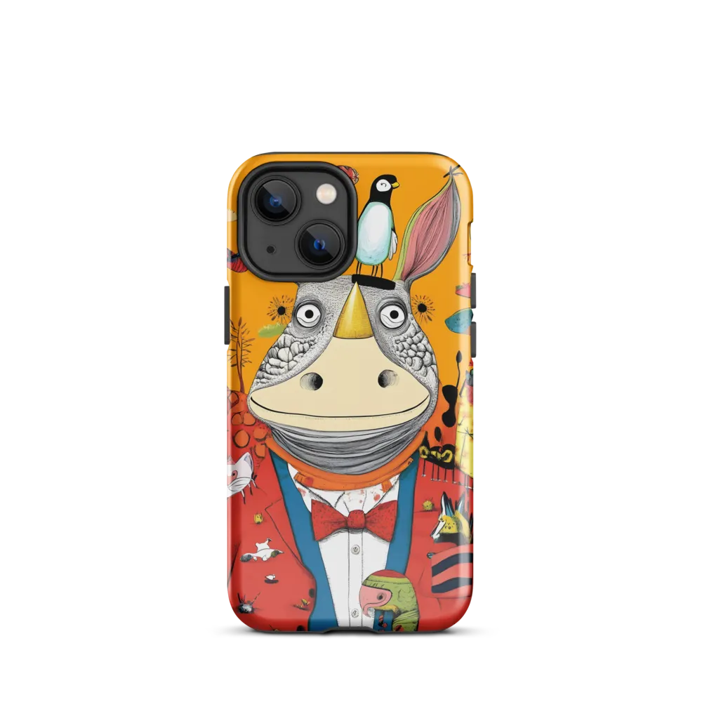 Whimsical Rhinoceros: A Playful Encounter