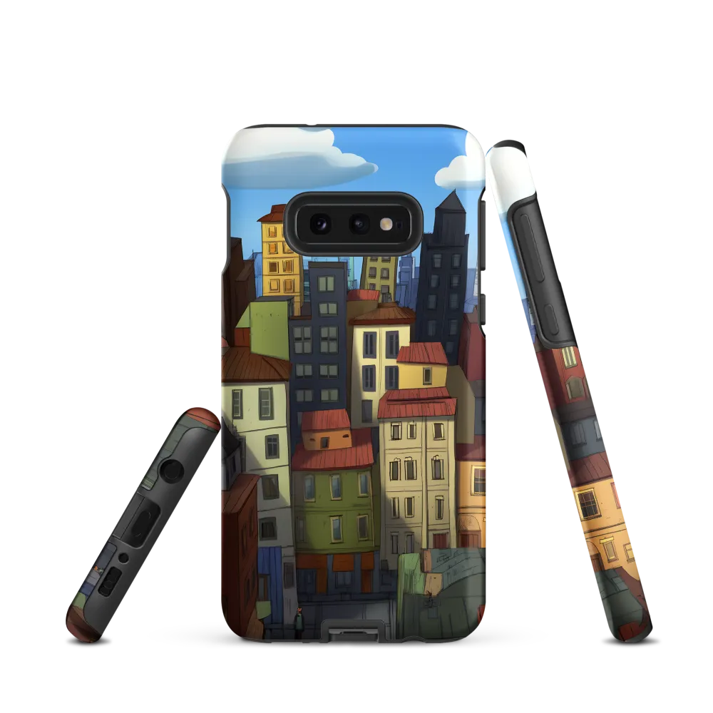 Urban Symphony: A Colorful Cityscape | Phone Case |  S10e | Tough Case | Matte