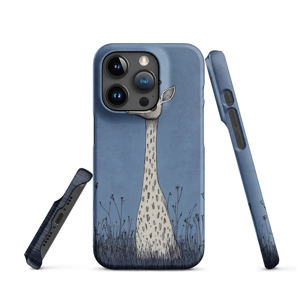 Whimsical Giraffe in Blue
