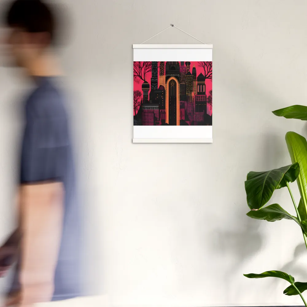 Urban Reverie | Poster With White Wood Hanger | 16″×20″