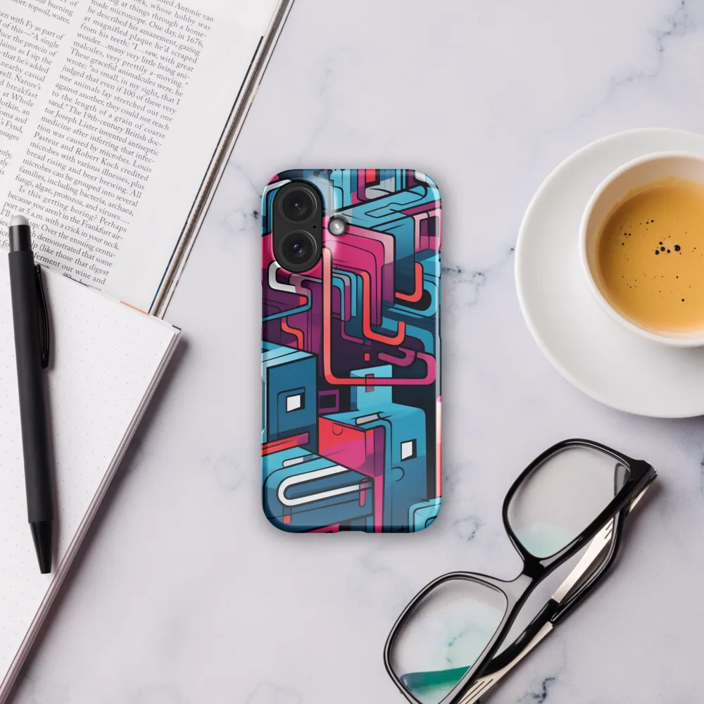 Dynamic Geometry: A Colorful Interplay | Phone Case