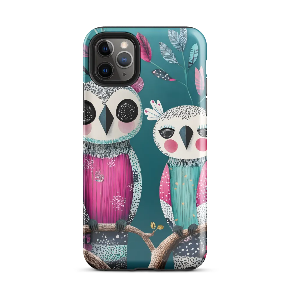 Whimsical Duo: A Celebration of Nature and Color | Phone Case |  11 Pro Max | Tough Case | Glossy