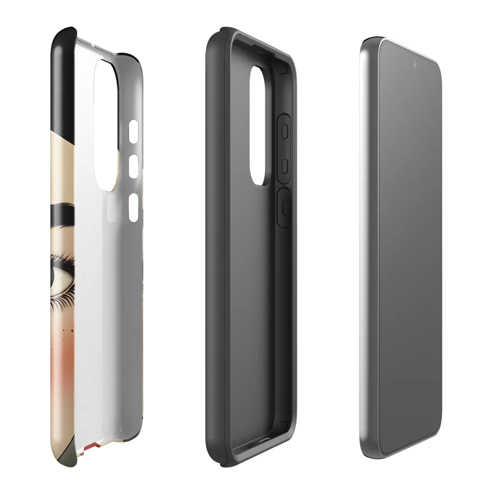 Serenity Captured: A Modern Portrait | Phone Case |  S23 Plus | Tough Case | Glossy