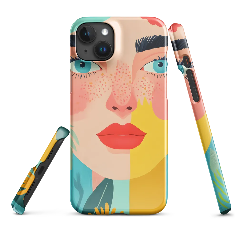 Floral Serenity: A Modern Portrait