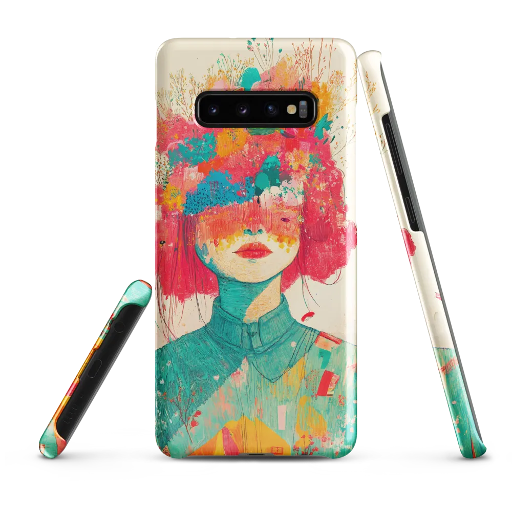 Whimsical Floral Portrait | Phone Case |  S10 Plus | Snap Case | Glossy