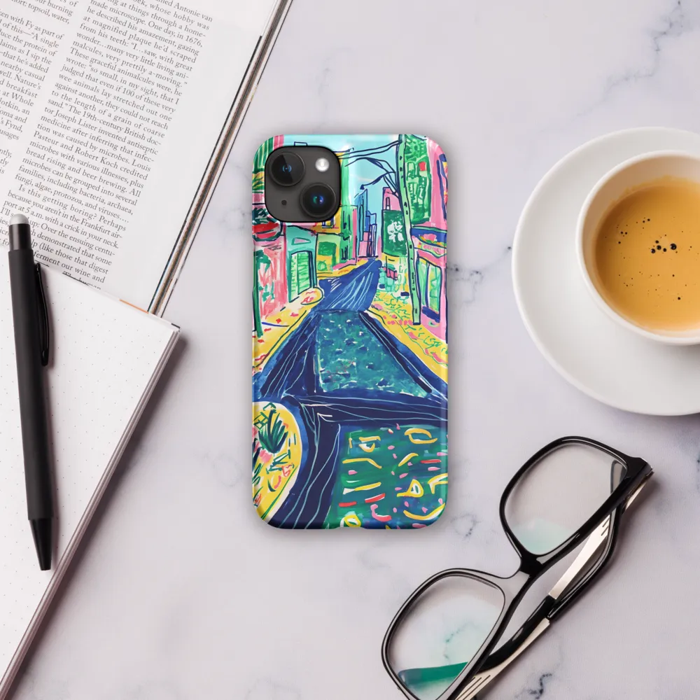 Dreamy Street in Vibrant Hues