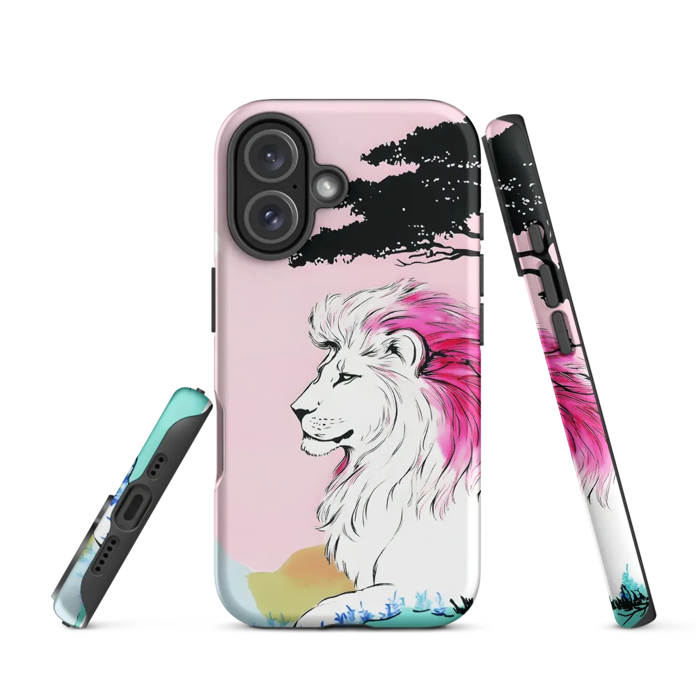 Serene Majesty: A Lion's Profile | Phone Case