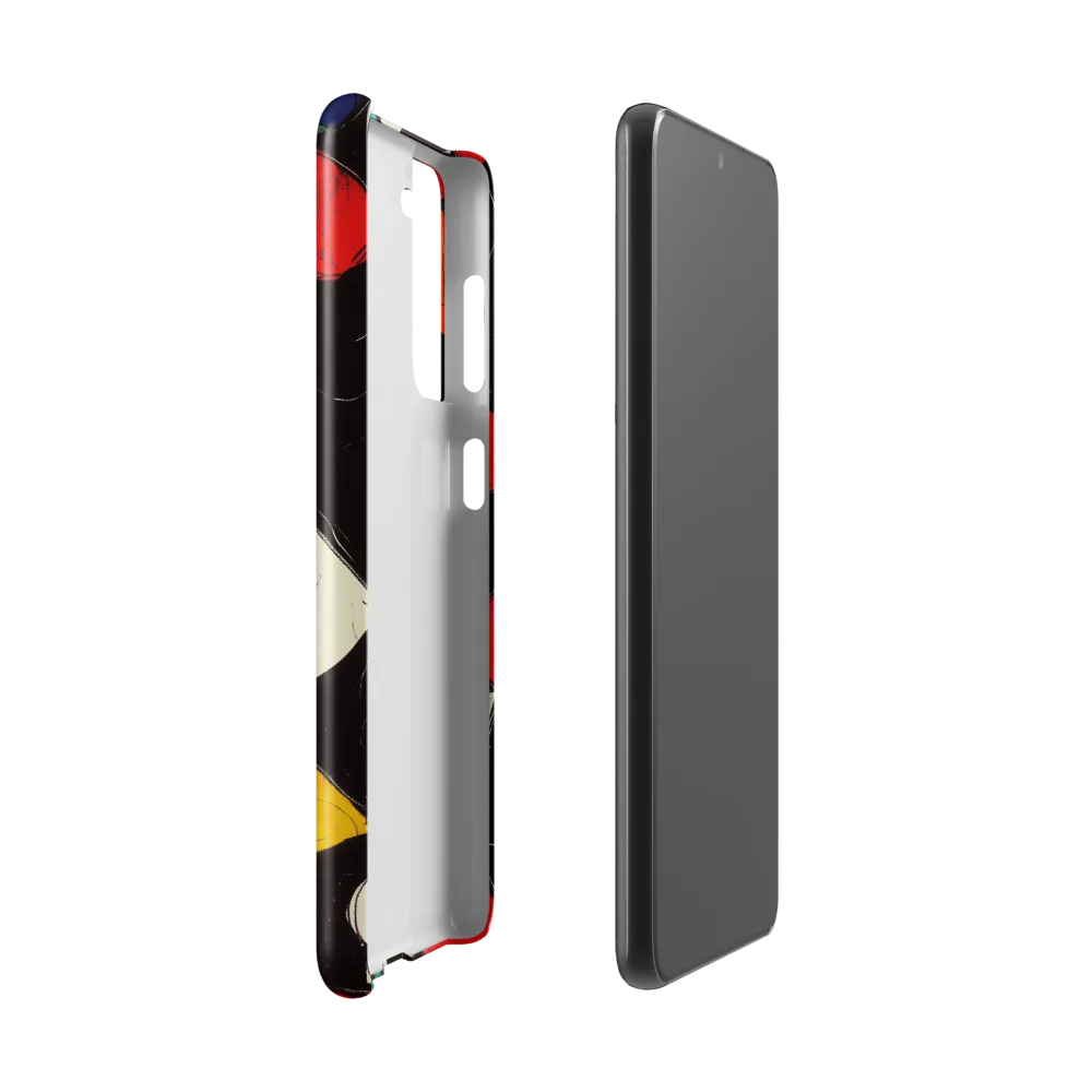 Vibrant Geometric Symphony | Phone Case |  S21 | Snap Case | Glossy