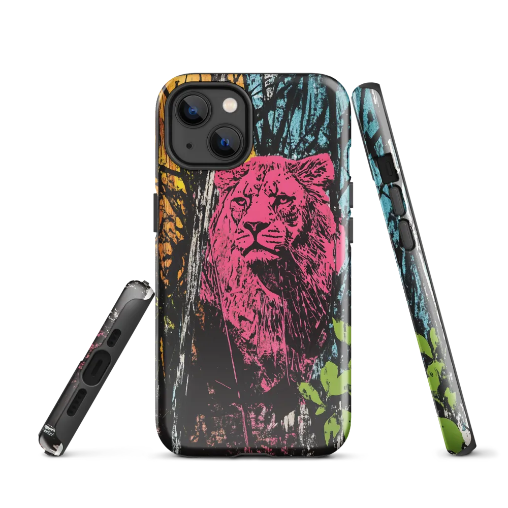 Fierce Vibrance: The Pink Lion